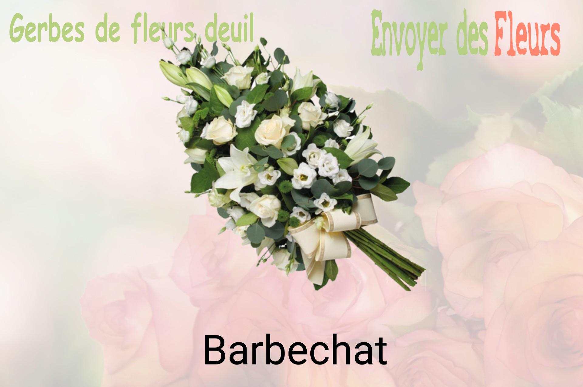 Gerbe de fleurs de deuil livrée à Barbechat